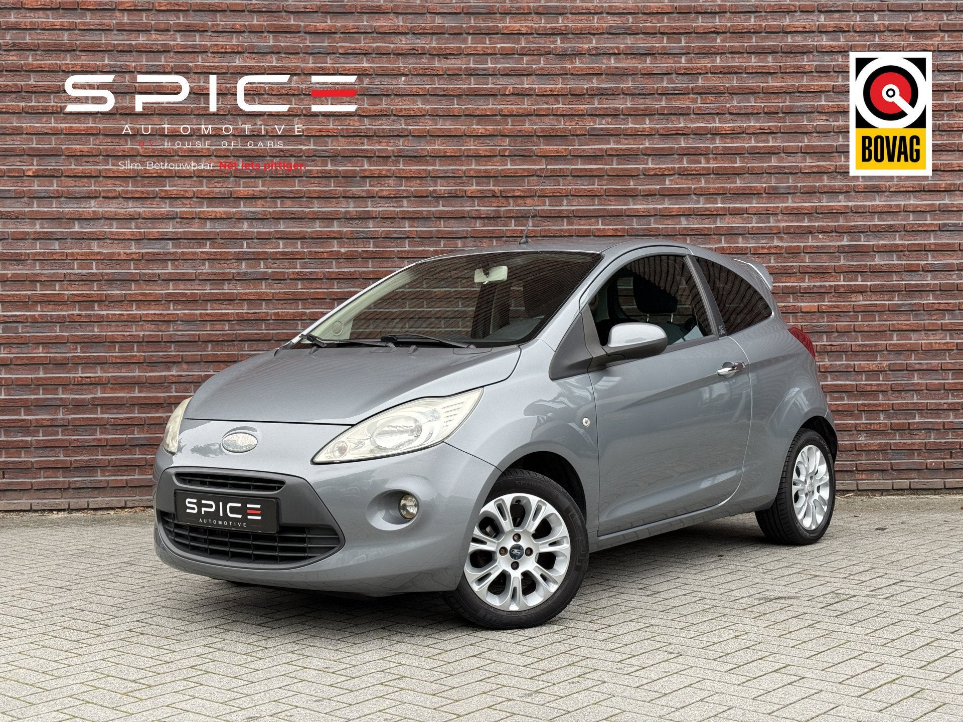 Ford Ka 1.2 Titanium X Airco 65dkm! (bj 2010), Auto's, Voorwielaandrijving, Stof, Gebruikt, 1242 cc