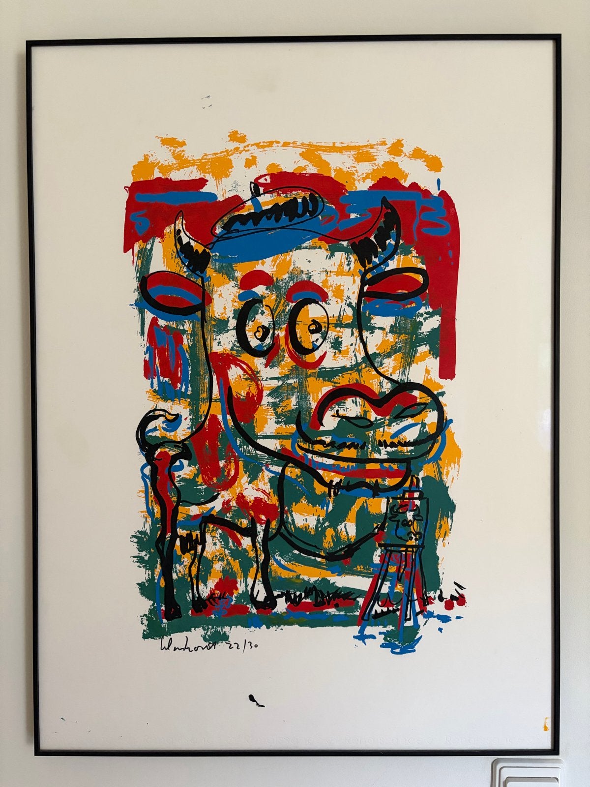 Peter Klashorst - Zeefdruk uit 'Cows' serie (22/30), Antiek en Kunst, Kunst | Litho's en Zeefdrukken, Gelimiteerde oplage, Ophalen
