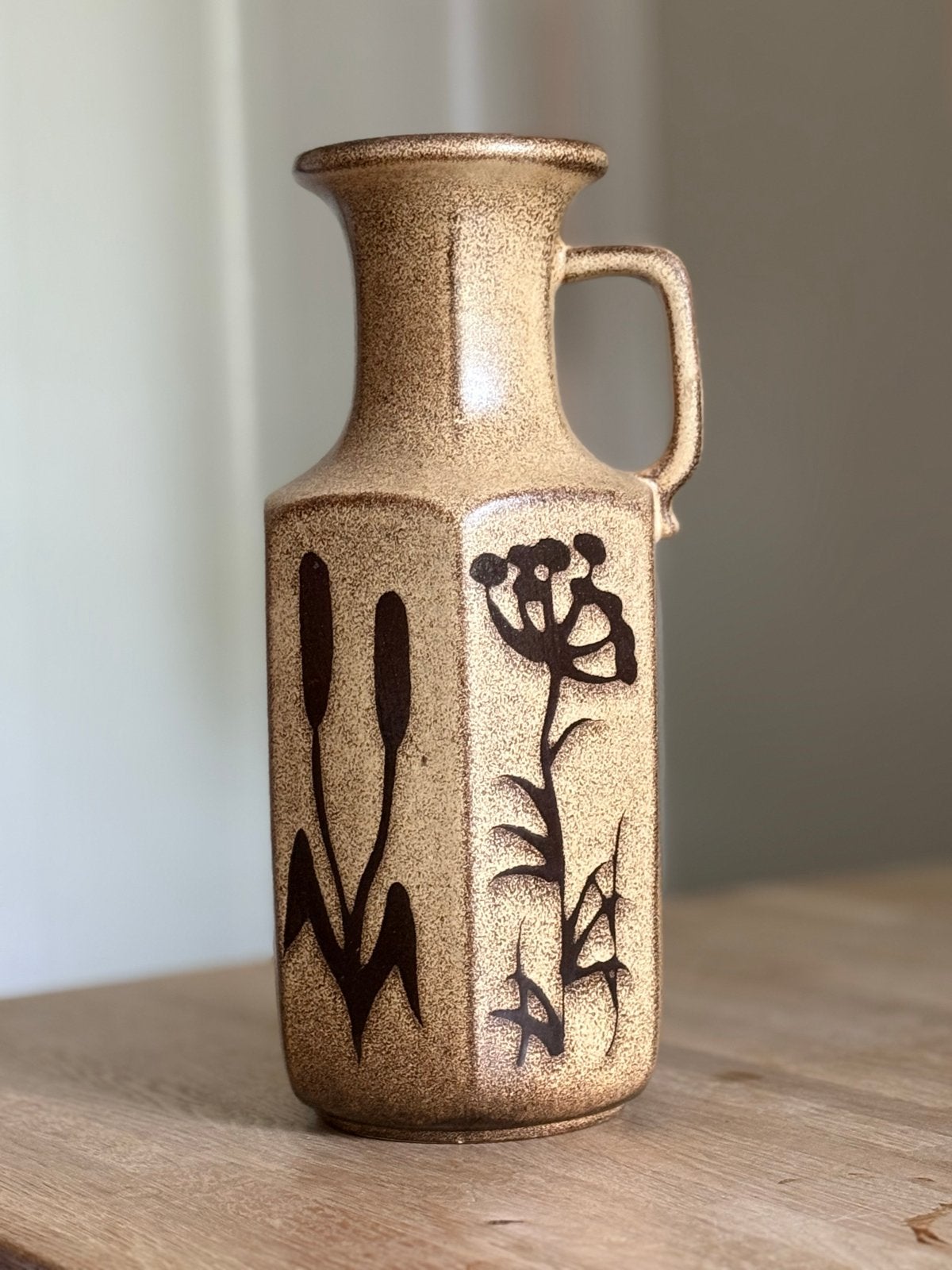 Vintage Scheurich Keramik oorvaas, jaren '70, 28 cm, Ophalen of Verzenden