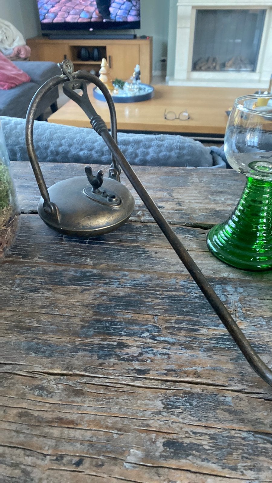 Olie lamp, Ophalen of Verzenden, Zo goed als nieuw