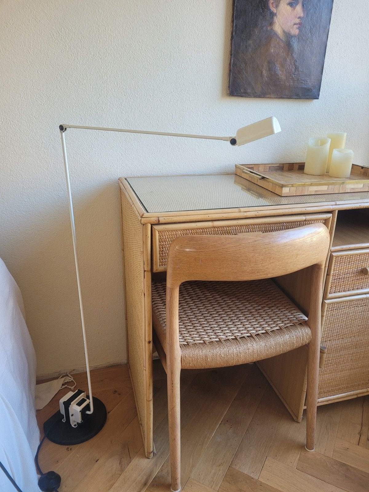 lumina Daphine Terra vloerlamp design wit, Ophalen, Gebruikt