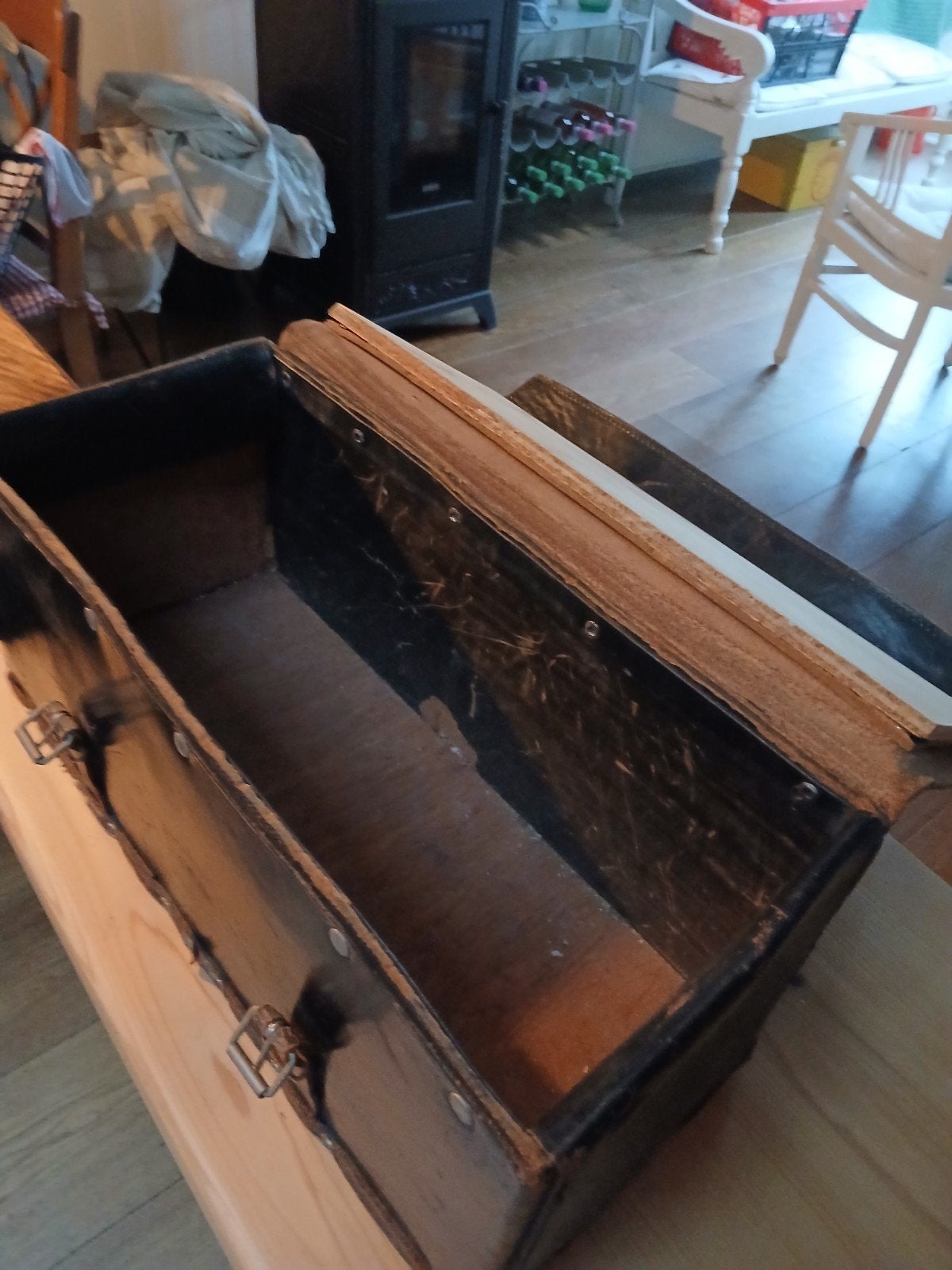 oude vintage gereedschap kist, Ophalen, Gebruikt, 50 tot 100 cm, Minder dan 50 cm