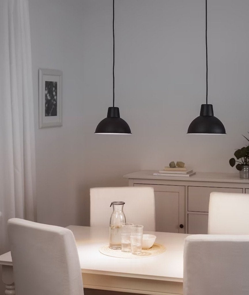 Zwarte hanglamp - Plafondlamp - Lamp, Ophalen of Verzenden, Metaal, E27 (groot)