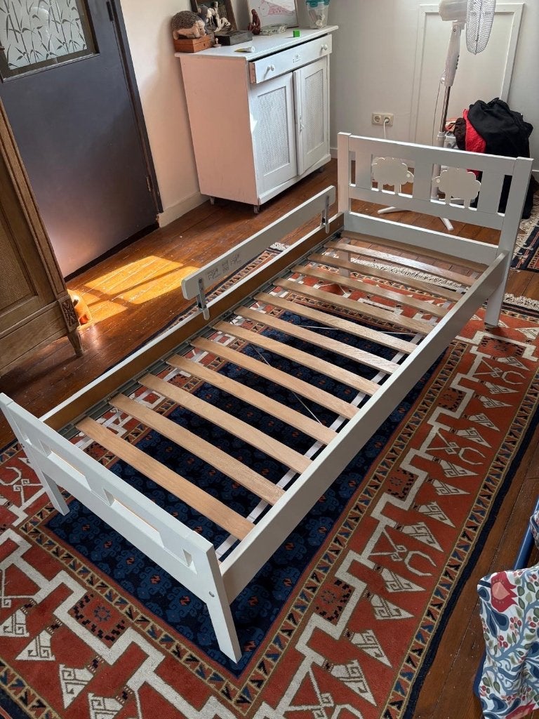 KRITTER peuterbed, Kinderen en Baby's, Gebruikt, 70 tot 85 cm, 140 tot 160 cm, Ophalen