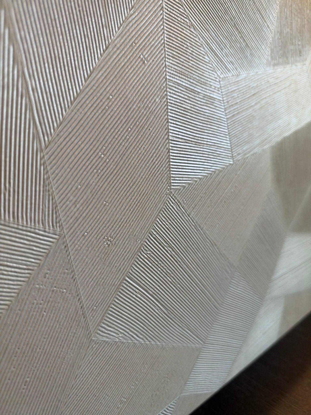 Arte Facet Behang - Milky White / Fresh White, Huis en Inrichting, Geometrisch, Modern, Ophalen of Verzenden, Arte