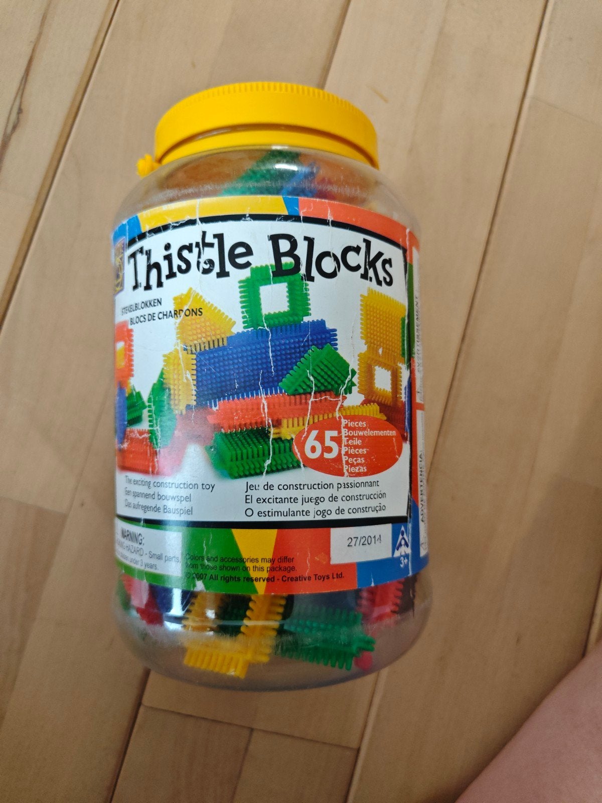 Thistle Blocks Stekelblokken - 65 stuks, Kinderen en Baby's, Speelgoed | Bouwstenen, Ophalen, Gebruikt, Overige merken
