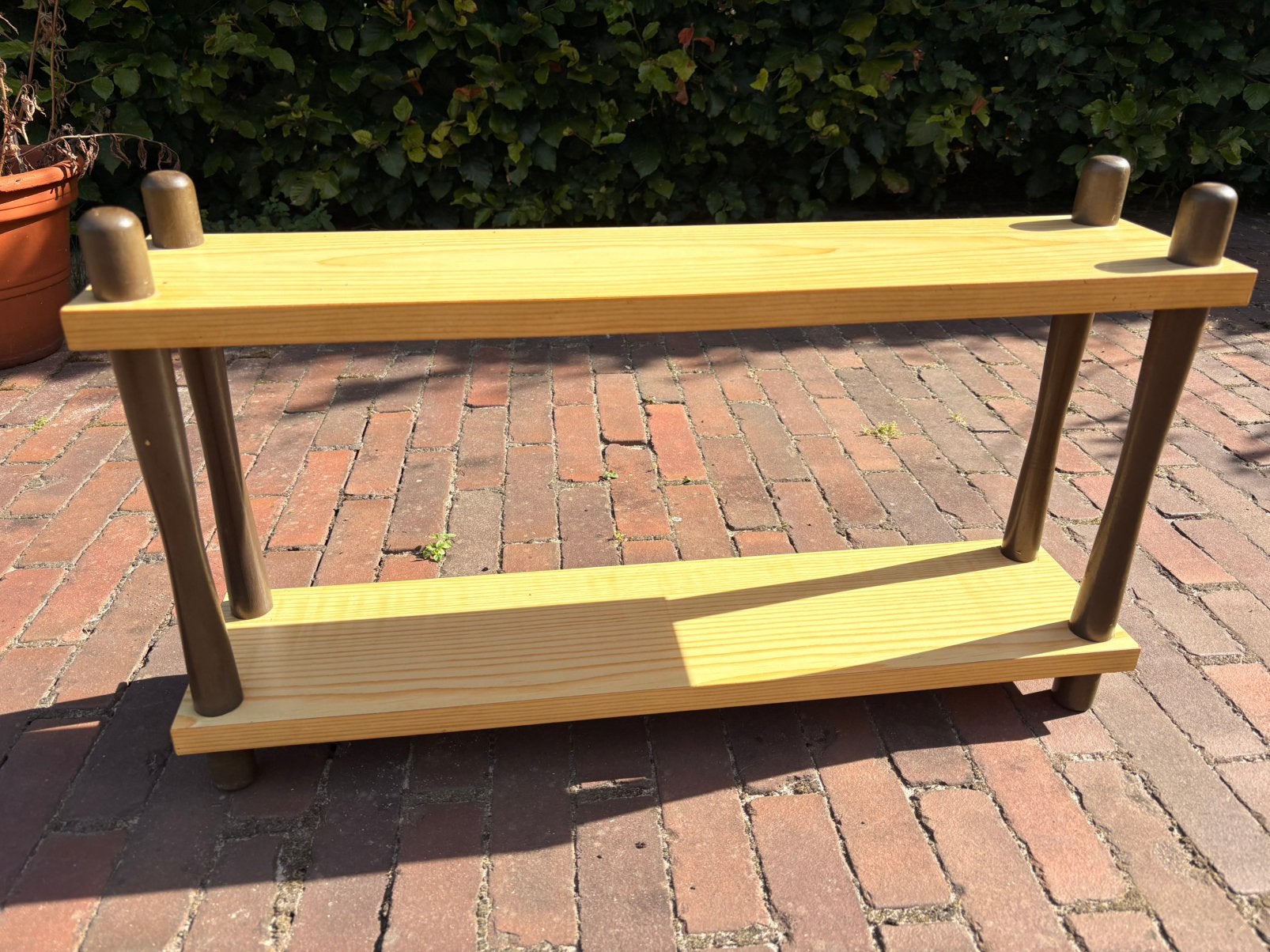 Vintage / retro kleine stokkenkast / boekenpank / plantenrek, Ophalen, Gebruikt, 50 tot 100 cm, Minder dan 100 cm