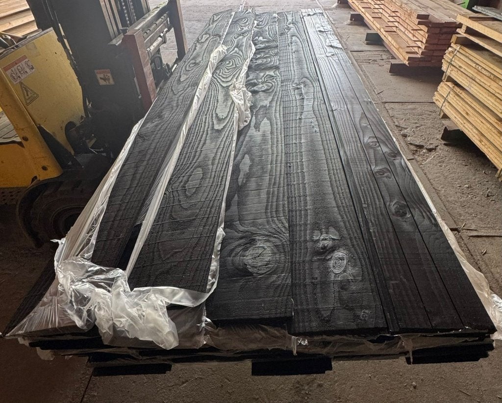 Douglas zweeds rabat zwart gedompeld 11/26x195, Ophalen, Nieuw, 250 cm of meer, Planken