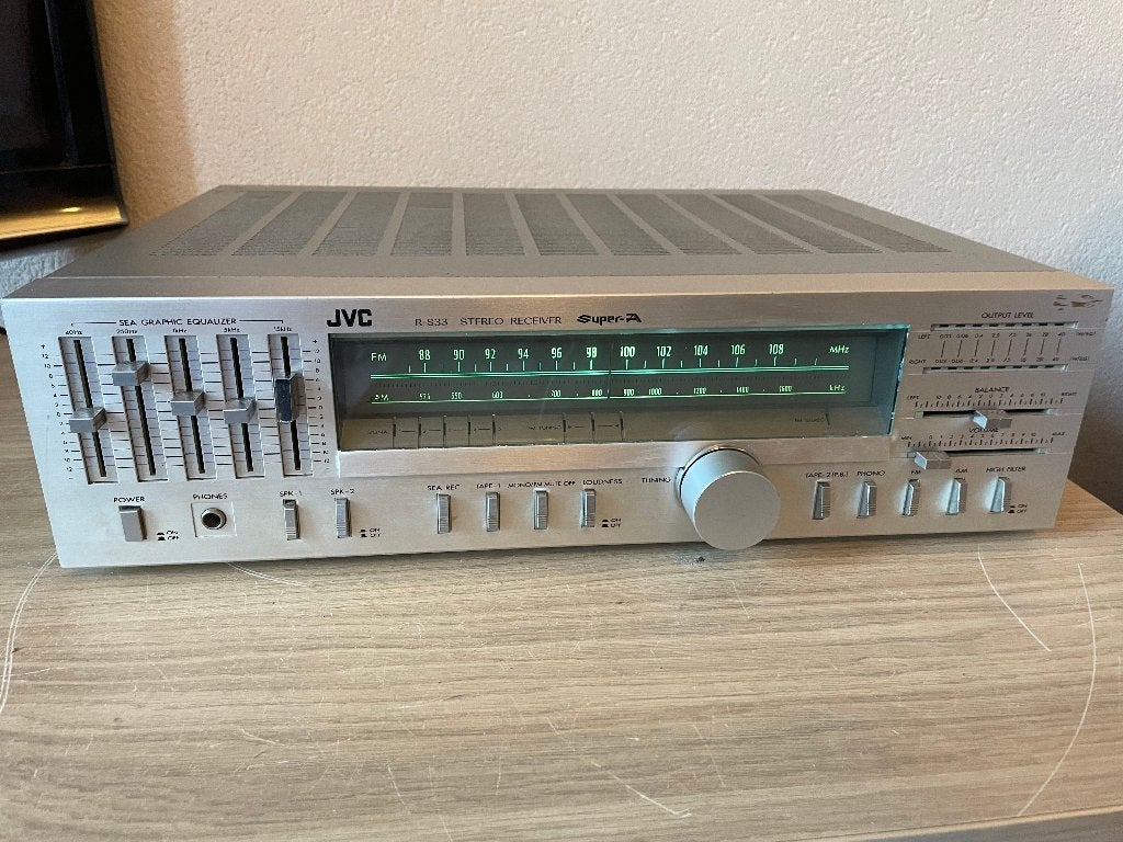 Prachtige, goed werkende JVC R-S33 receiver, Ophalen, Refurbished, JVC