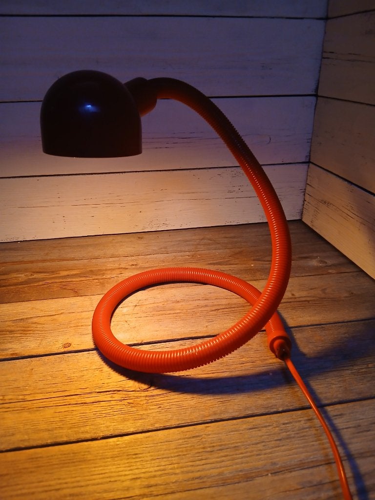 Design jaren ’70 ‘Snake’ of ‘HEBI’ bureaulamp., Ophalen of Verzenden