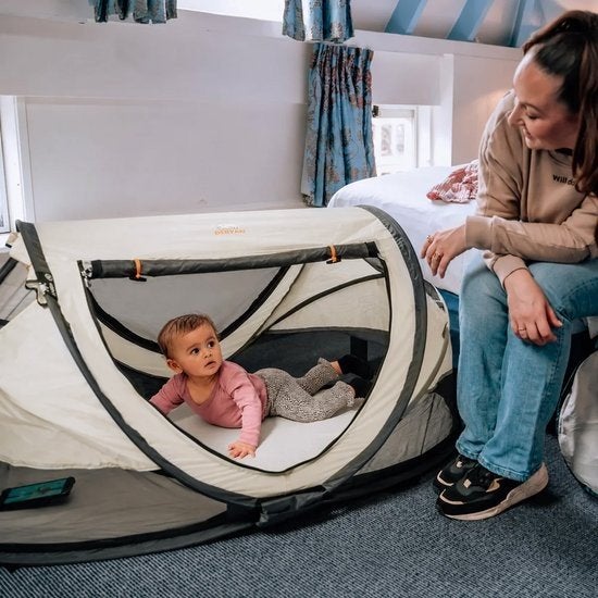 Deryan Peuter Luxe Reisbedje 2024 - Zo goed als nieuw, Kinderen en Baby's, Ophalen, Zo goed als nieuw, Reisbedje