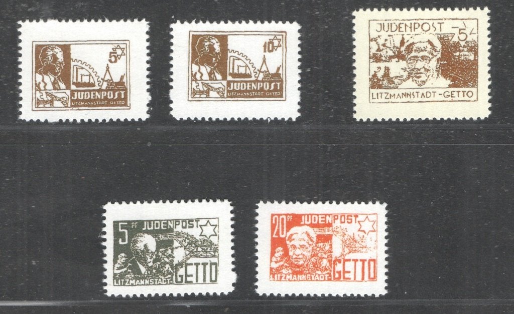 Derde Rijk - Zegels Concentratiekamp Litzmannstadt - 1943, Postzegels en Munten, Verzenden, Overige typen