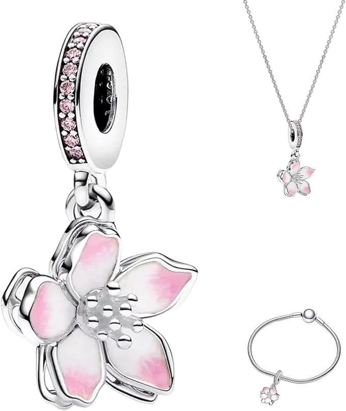 bedel kersenbloesem zilver voor pandora, Ophalen of Verzenden, Nieuw, Zilver, Pandora
