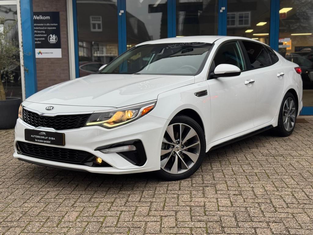 Kia OPTIMA S 2.4 AUT 2019 LEDER CLIMA LM APK NAP!, Auto's, Kia, Gebruikt, 4 cilinders, 2359 cc, Optima