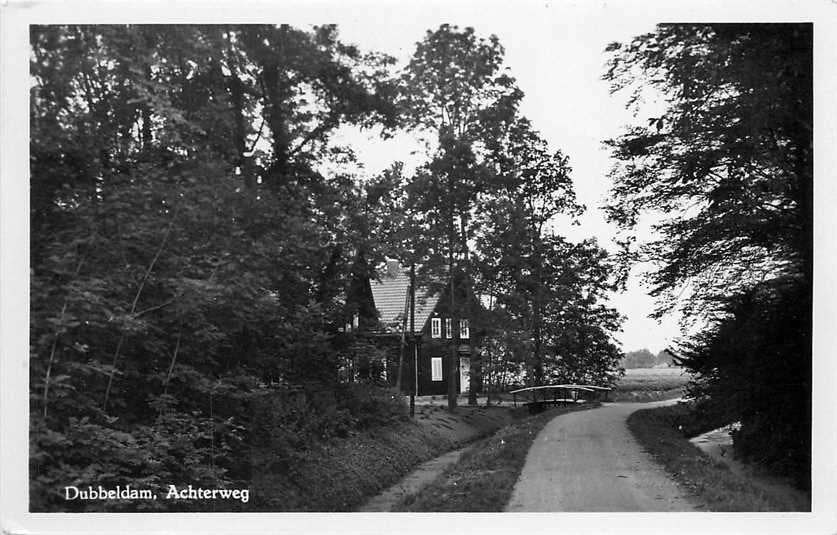 380-888-031 Dordrecht Dubbeldam Achterweg, Verzenden, Voor 1920, Zuid-Holland