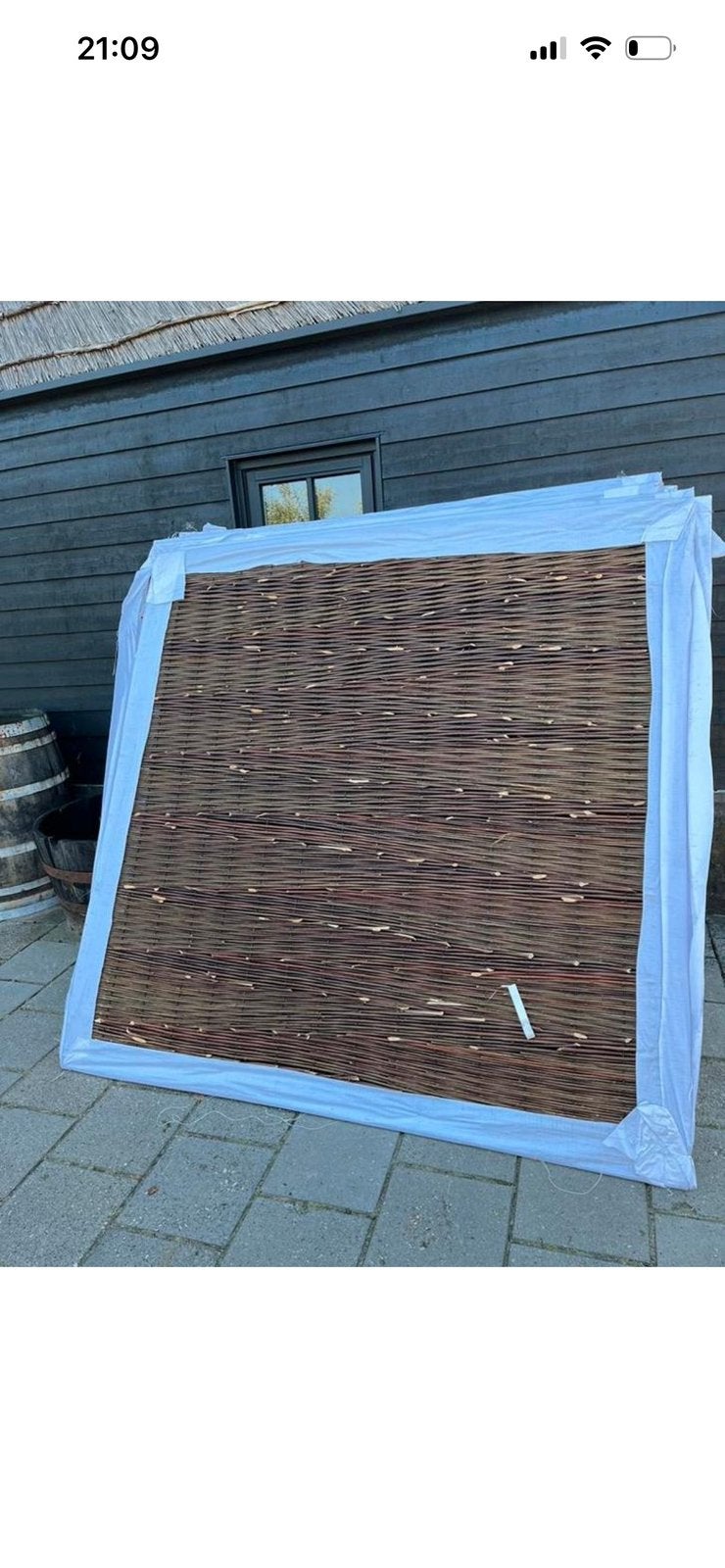 Schutting bamboe riet wilgenmat rietmat rietplaat palen, Tuin en Terras, Overige materialen, Gerard Krale, Nieuw, Ophalen of Verzenden