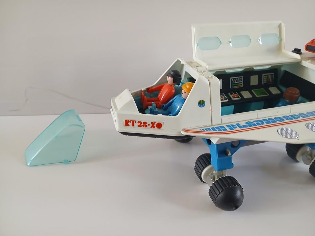 Vintage Playmobil/ playmospace Ruimteschip met Astronauten, Kinderen en Baby's, Speelgoed | Playmobil, Ophalen of Verzenden, Gebruikt