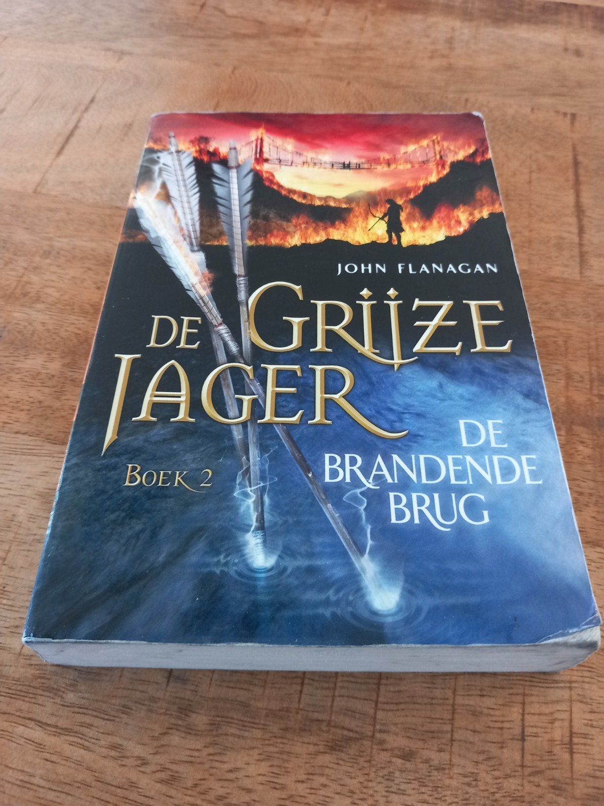 De Grijze Jager Boek 2: De Brandende Brug - John Flanagan, Boeken, Ophalen of Verzenden, Gelezen, John Flanagan