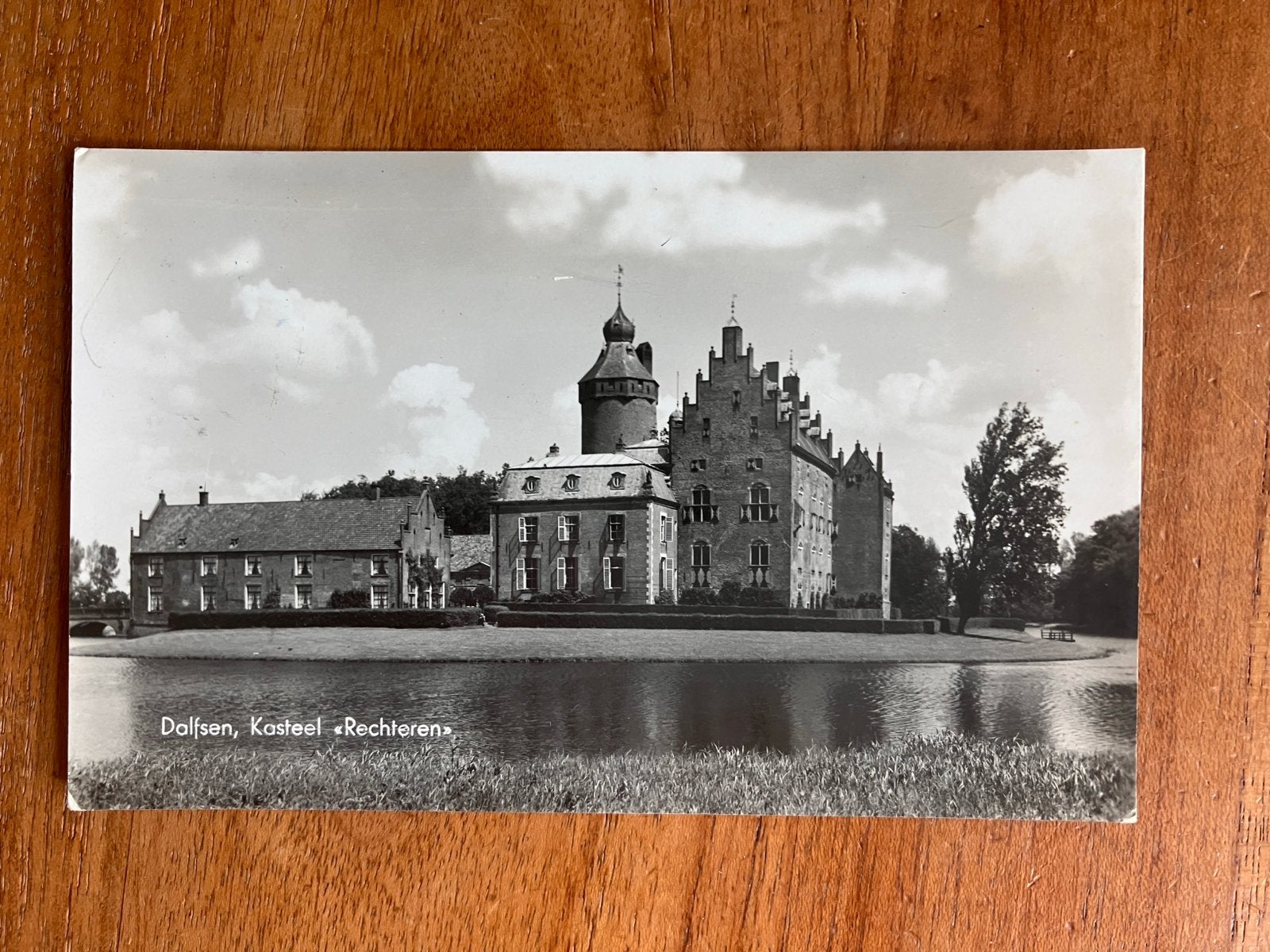 Kasteel Rechteren in Dalfsen., Ophalen of Verzenden, 1940 tot 1960, Gelopen, Overijssel