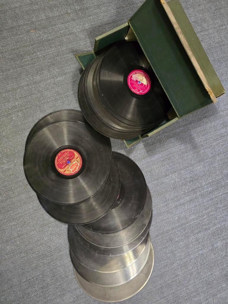 15 x 78 toeren platen in koffer, Ophalen