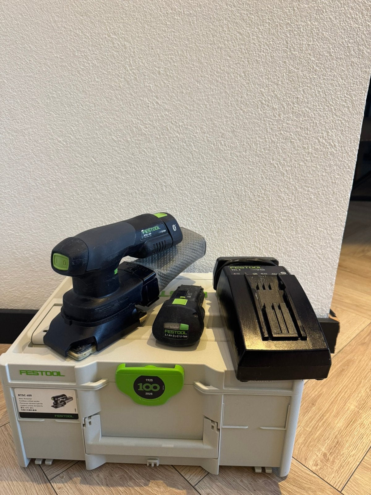 Festool Accu-Vlakschuurmachine Rtsc 400 3.0 I-Plus, Ophalen, Zo goed als nieuw, Minder dan 600 watt, Vlakschuurmachine