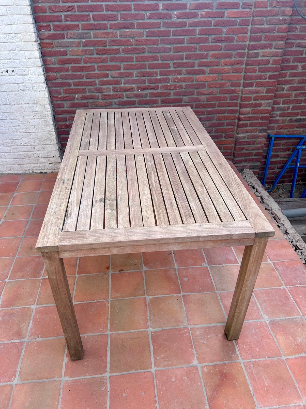 Sunyard Liverpool dining tuintafel 160x90cm, Ophalen, Gebruikt, Rechthoekig, Teakhout