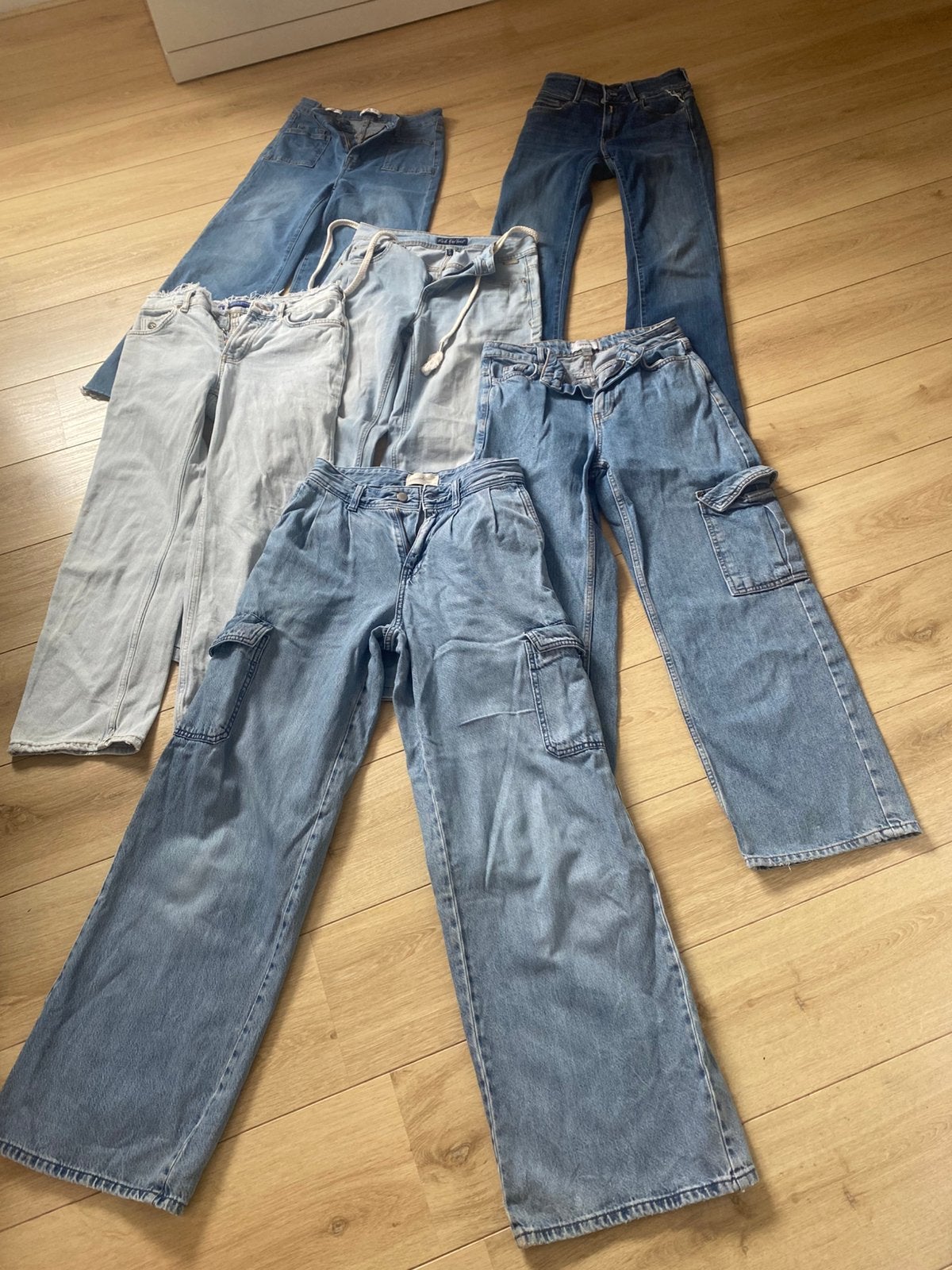 Pakket dames spijkerbroeken, Ophalen of Verzenden, Gedragen, Maat 36 (S)