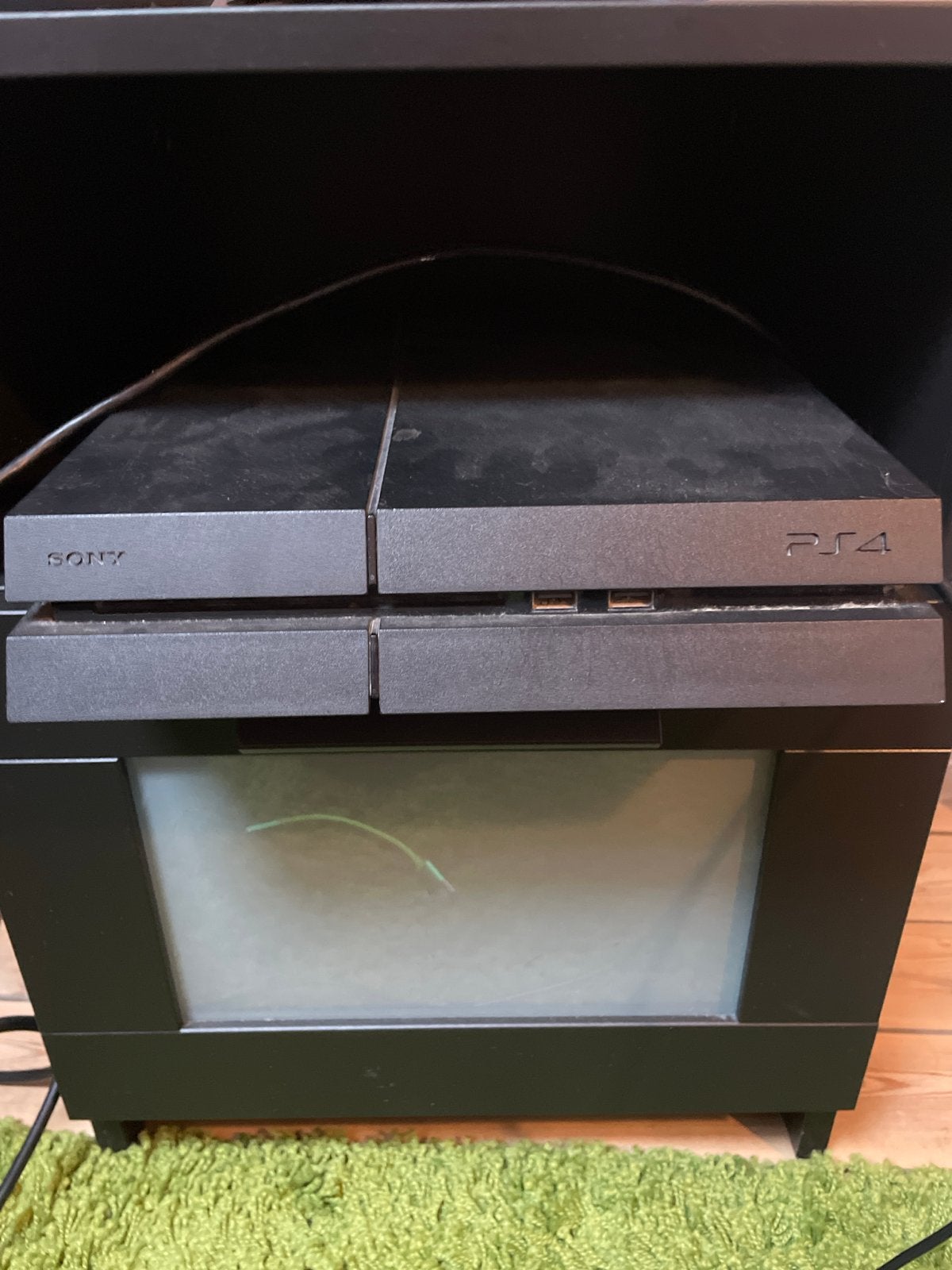 Sony PlayStation 4 met monitor, controller en headset, Ophalen, Met 1 controller, Original, 500 GB
