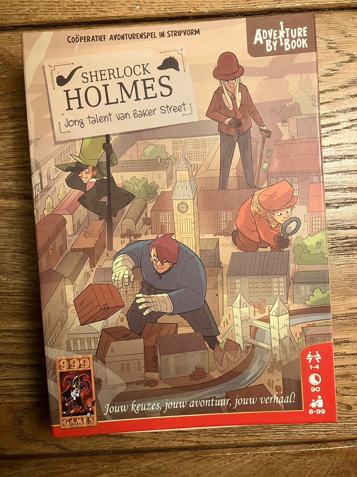 Sherlock Holmes: spel in stripvorm - breinbreker, Hobby en Vrije tijd, Gezelschapsspellen | Bordspellen, Ophalen of Verzenden
