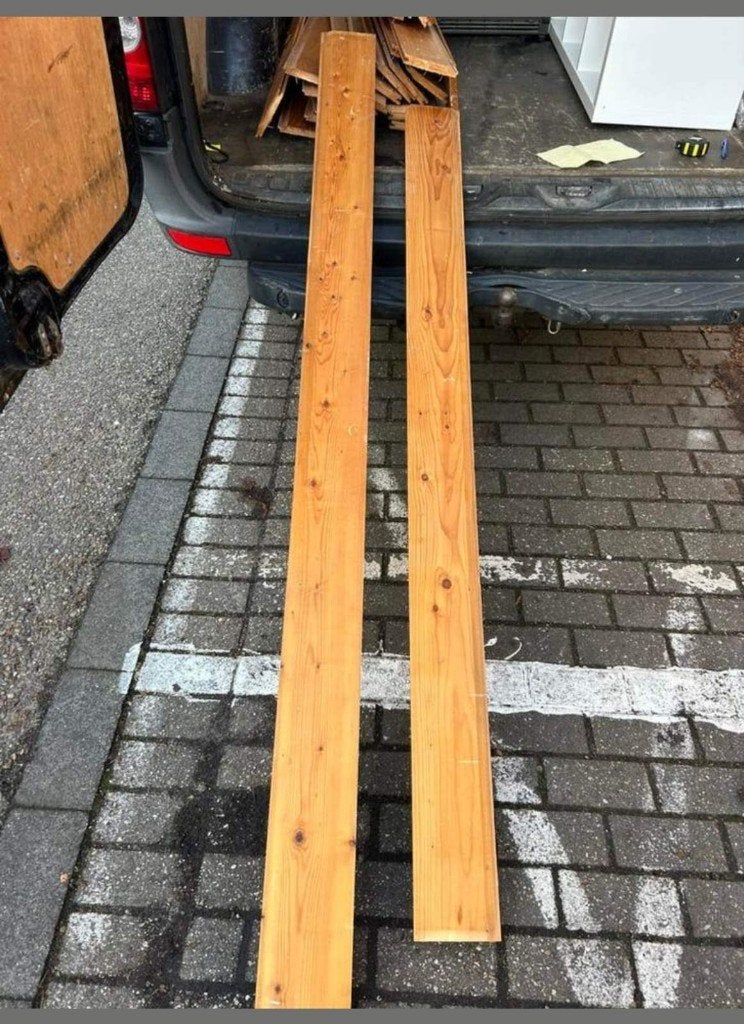 Te koop planken., Doe-het-zelf en Verbouw, Hout en Planken, Gebruikt, Minder dan 25 mm, Ophalen of Verzenden, Plank