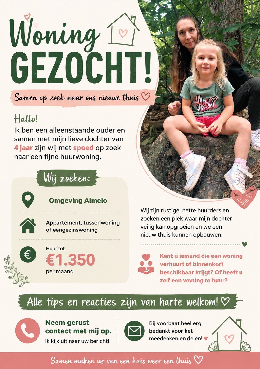 Woning gezocht