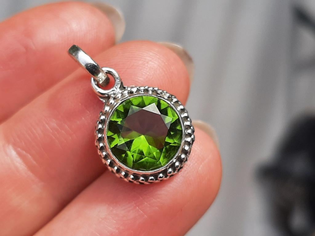 Vanoli 925 zilveren kettinghanger met peridot, Daiva1973@hotmail.com, Vanoli, Amsterdam, Nieuw