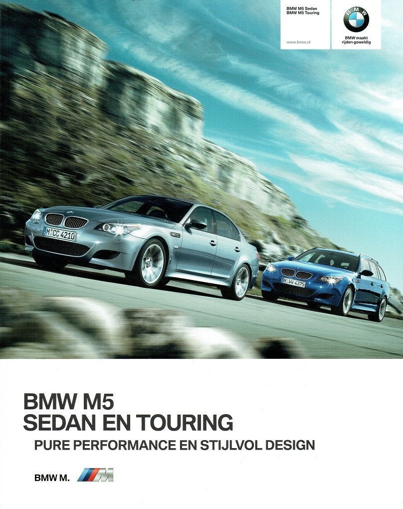 Folder BMW M5 Sedan en M5 Touring (2009), Verzenden, Zo goed als nieuw, BMW
