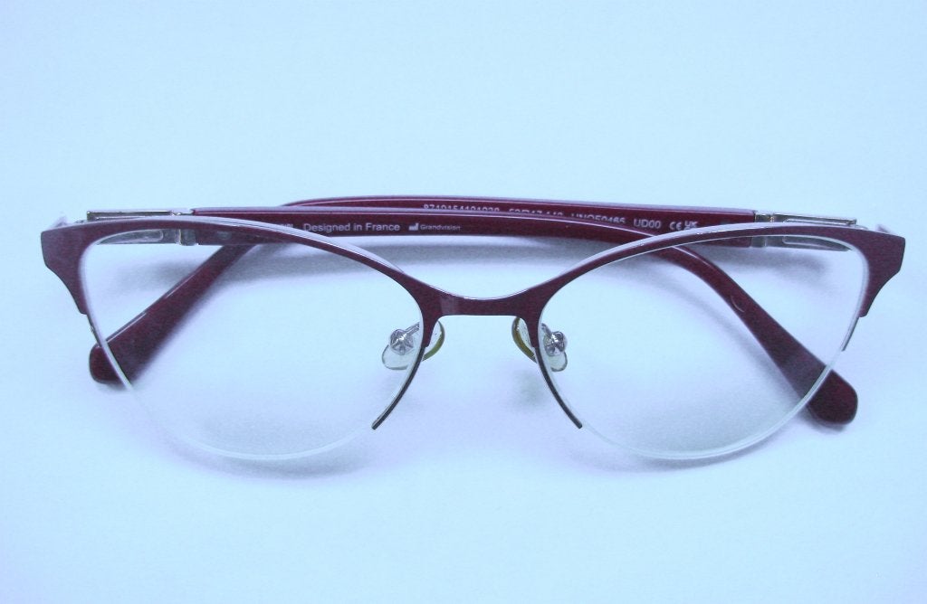 vintage style vlinder cateye bril montur goth punk rockabily, Overige merken, Verzenden, Zo goed als nieuw, Rood