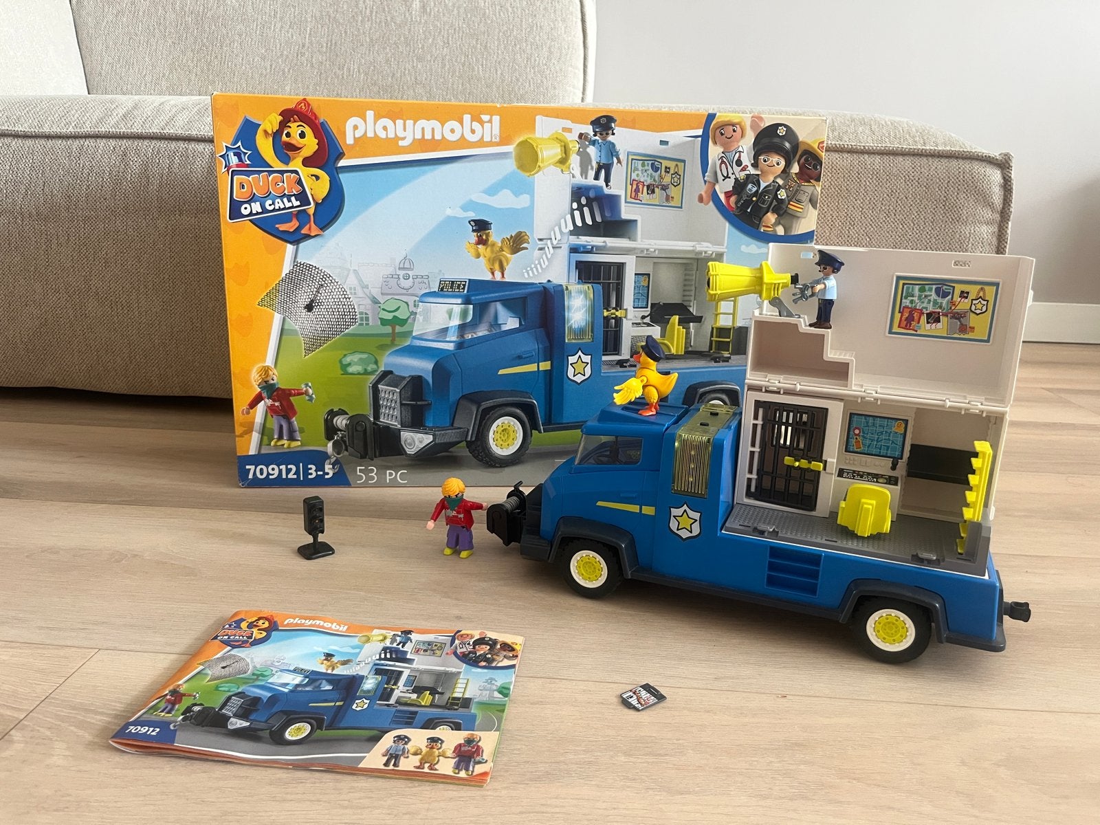 Playmobil 70912 Duck on Call Politie Truck 70912, Ophalen of Verzenden, Zo goed als nieuw