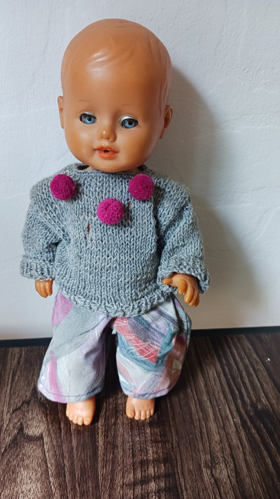 Vintage Schildkröt Babypop, Verzamelen, Poppen, Ophalen of Verzenden, Gebruikt, Pop