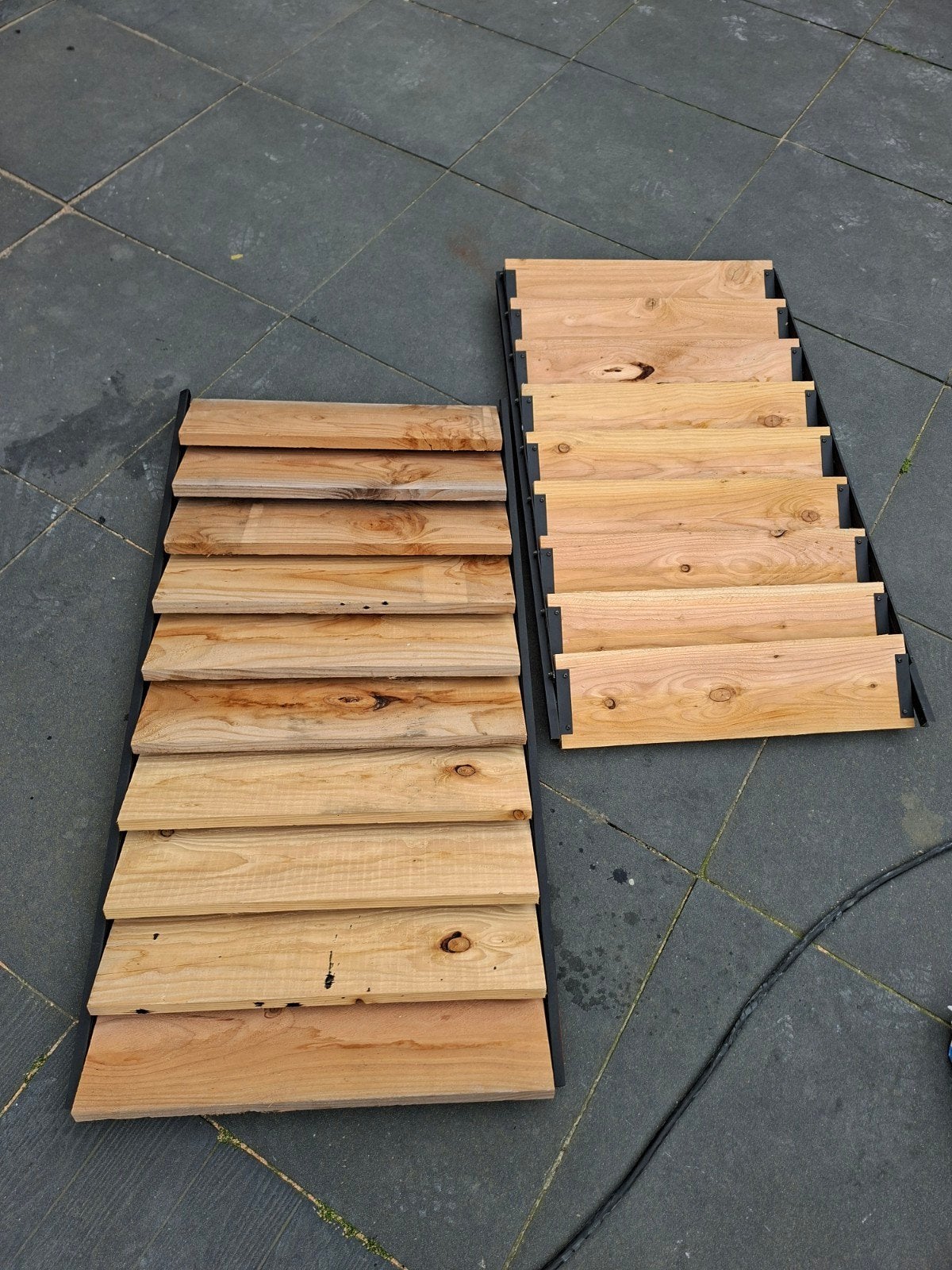 Louvre scherm. Flexfence. 220x64cm., Ophalen, Nieuw, Hout
