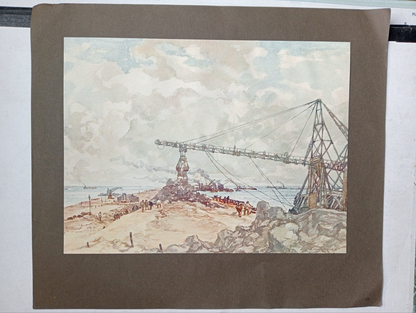 Mastenbroek prent, Ophalen of Verzenden, Voor 1940, Gebruikt