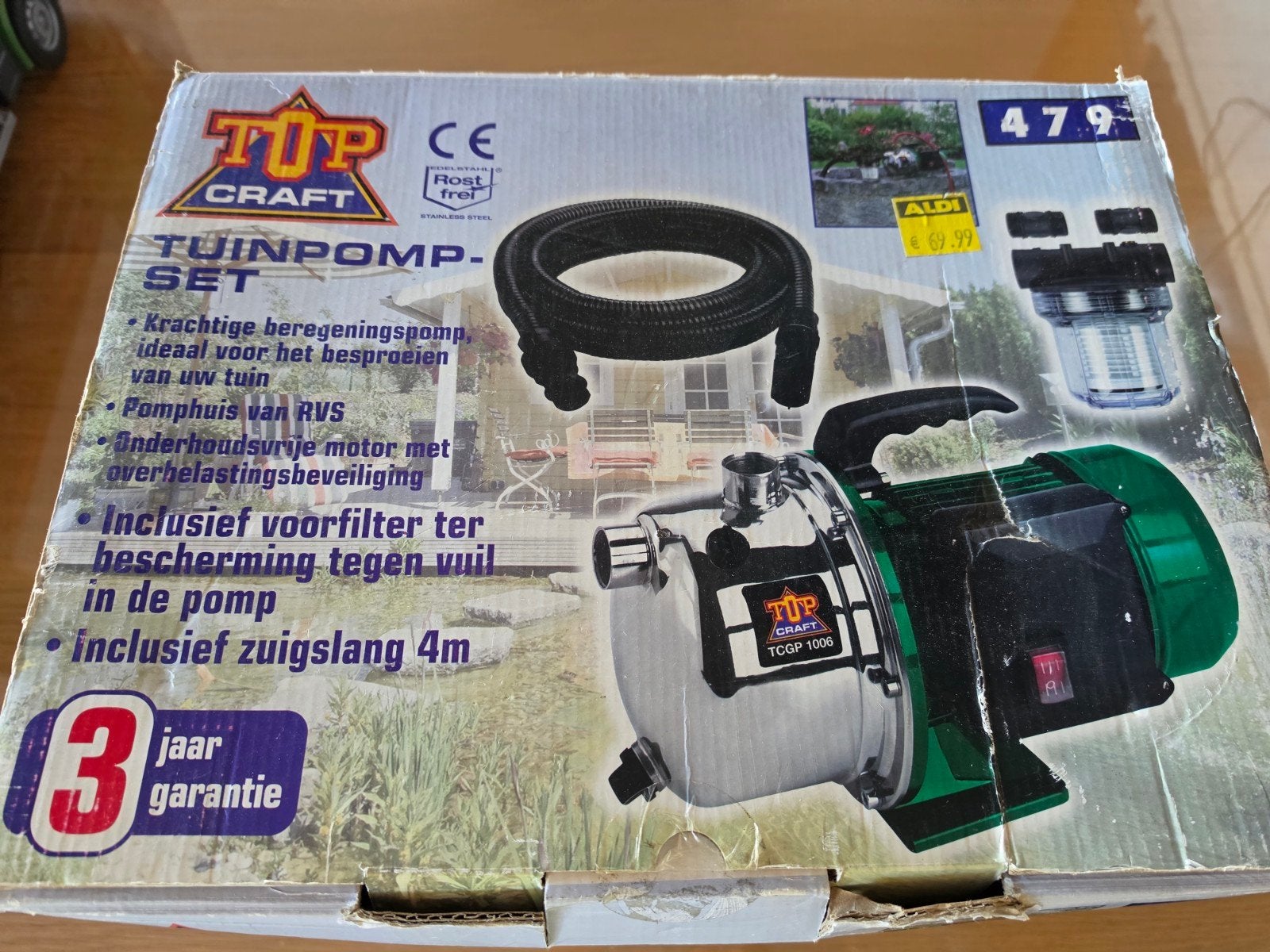 Tuinpompset - Nieuw in verpakking!, Tuin en Terras, Waterpompen, Ophalen of Verzenden, Nieuw, Dompelpomp