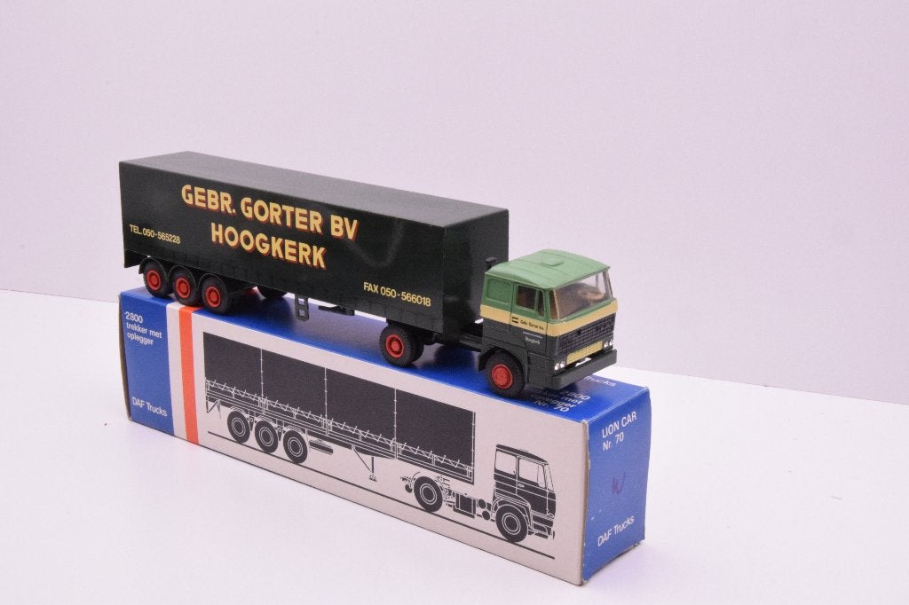 DAF 2800  '' Gorter Hoogkerk  ''  Lion car, Ophalen of Verzenden, Zo goed als nieuw, Bus of Vrachtwagen, Lion Toys