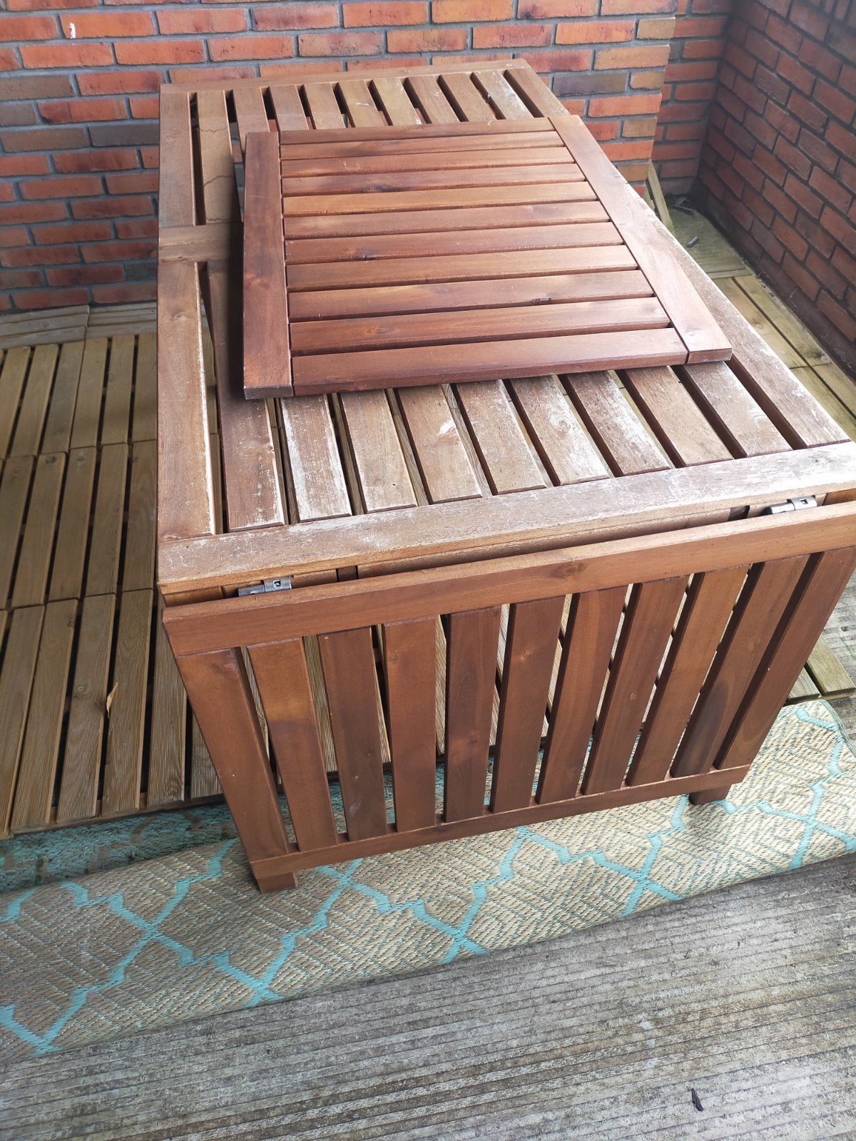 Houten tuintafel, Ophalen, Gebruikt, Rechthoekig, Hout