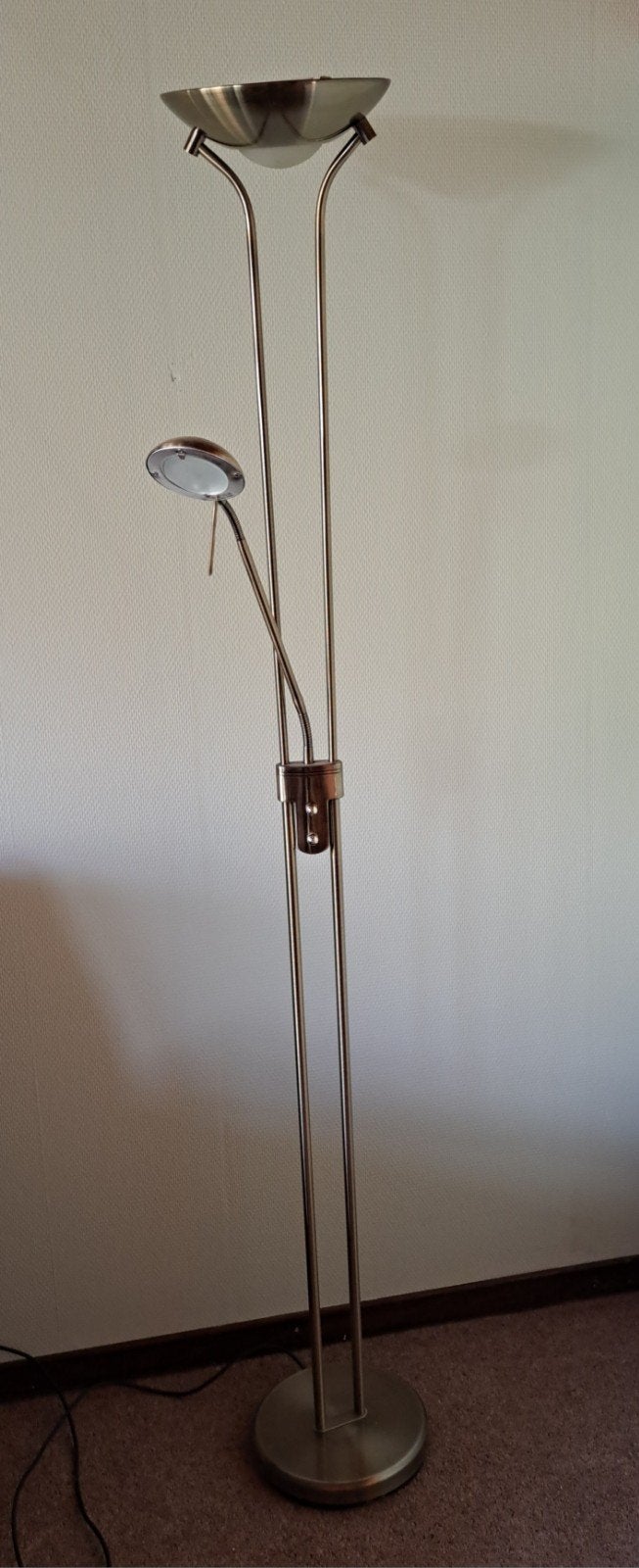 Vloer/leeslamp, Ophalen, Zo goed als nieuw, Metaal, 150 tot 200 cm
