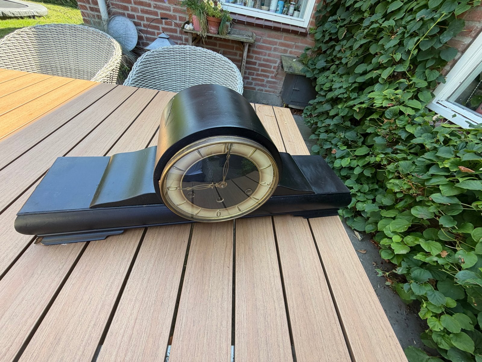 Lauffer Grote Pendule met Westminster Slagwerk, Antiek en Kunst, Ophalen