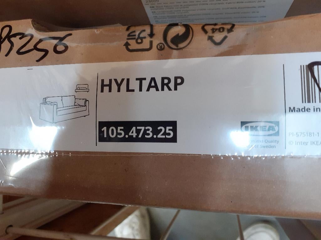 Nieuwe hoes HYLTARP bank, ikea, type / kleur HALTARP WIT, Huis en Inrichting, Banken | Bankstellen, 75 tot 100 cm, Ophalen of Verzenden