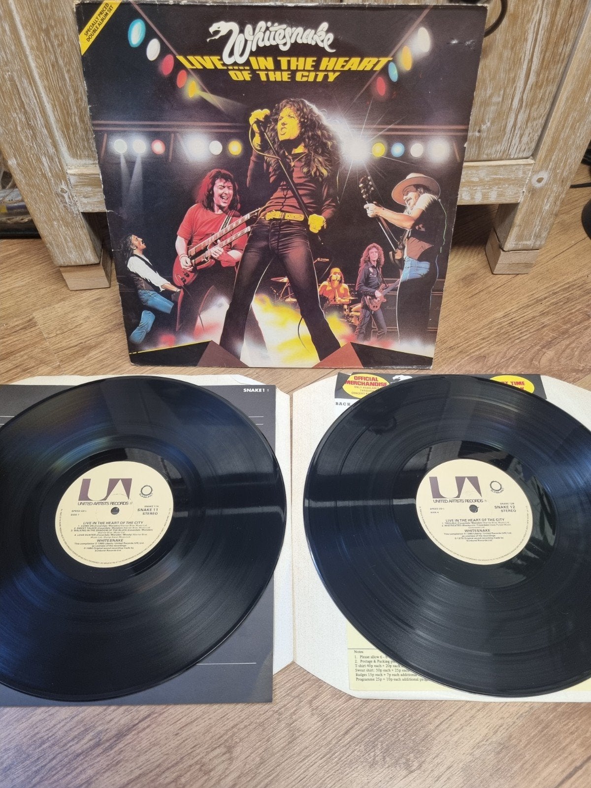Lp's Whitesnake – Live... In The Heart Of The City, Ophalen of Verzenden, Gebruikt