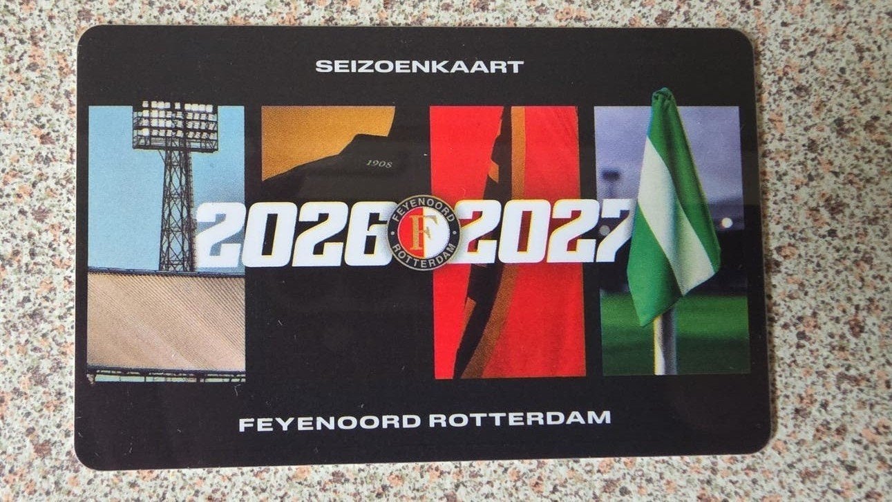 Feyenoord seizoenkaart seizoenskaart Y1 2026-2027, Seizoenskaart, Eén persoon, Augustus