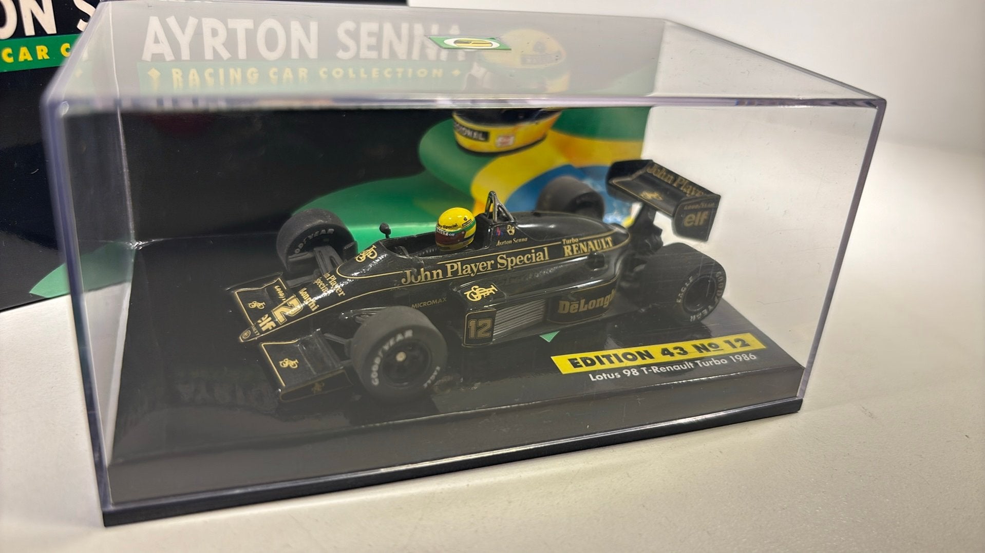 Lotus 98 t renault turbo 1986 ayrton senna minichamps 1.43, Hobby en Vrije tijd, Modelauto's | 1:43, Auto, Ophalen of Verzenden