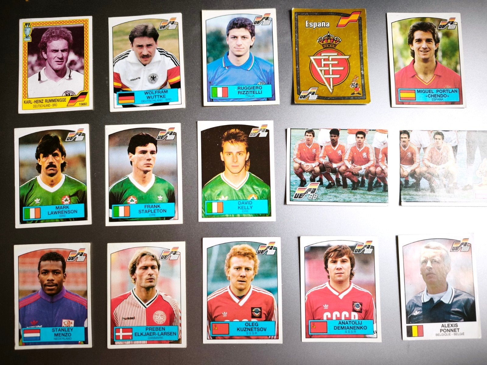 Panini Euro 88 Voetbalplaatjes  15 stuks (D), Ophalen of Verzenden, Zo goed als nieuw