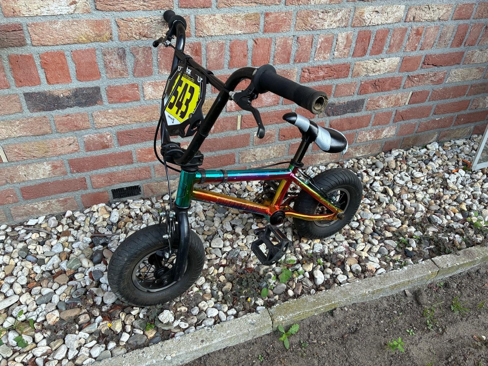 Mini BMX Fiets - Regenboogkleurig, Fietsen en Brommers, Ophalen, Gebruikt, Staal, Velgrem