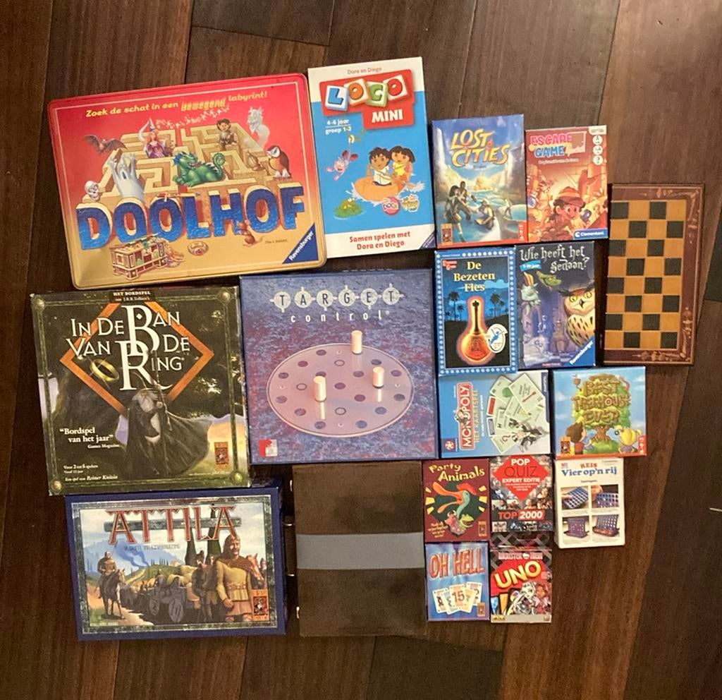Grote partij spelletjes, los of gezamenlijk!, Ophalen, Zo goed als nieuw
